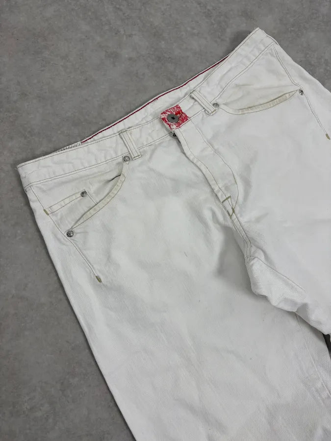 2000s Marithé + François Girbaud White Denim Jeans eUlBvxQ 5