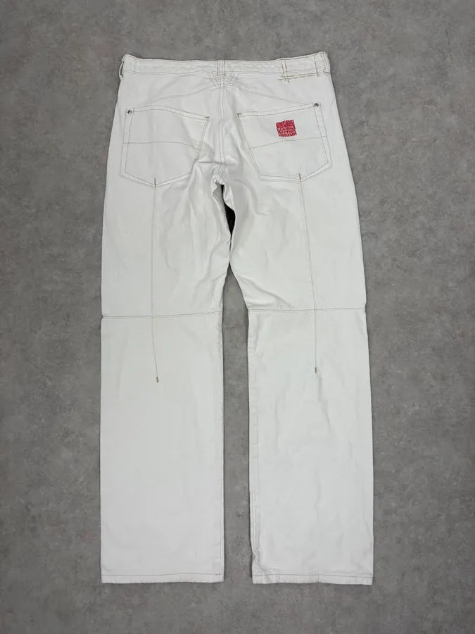 2000s Marithé + François Girbaud White Denim Jeans eUlBvxQ 6