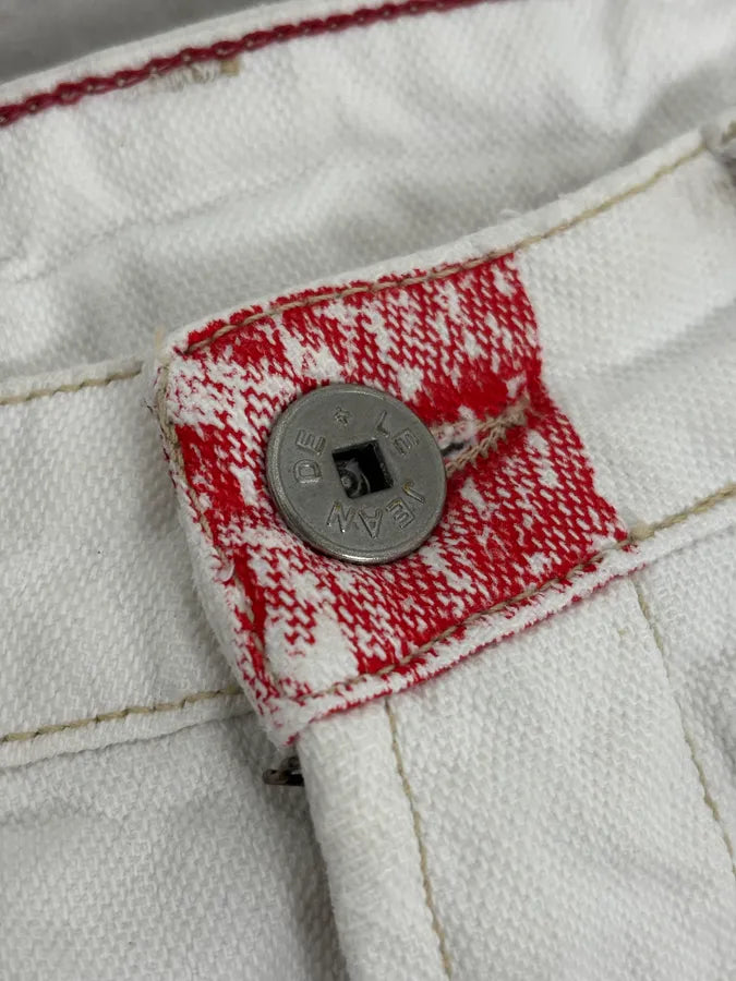 2000s Marithé + François Girbaud White Denim Jeans eUlBvxQ 7