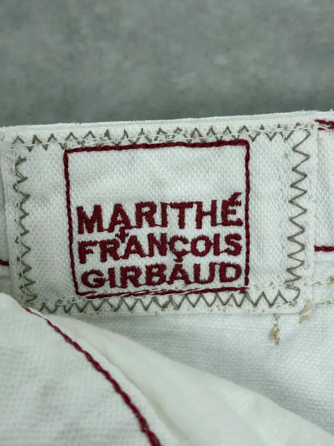 2000s Marithé + François Girbaud White Denim Jeans eUlBvxQ 9