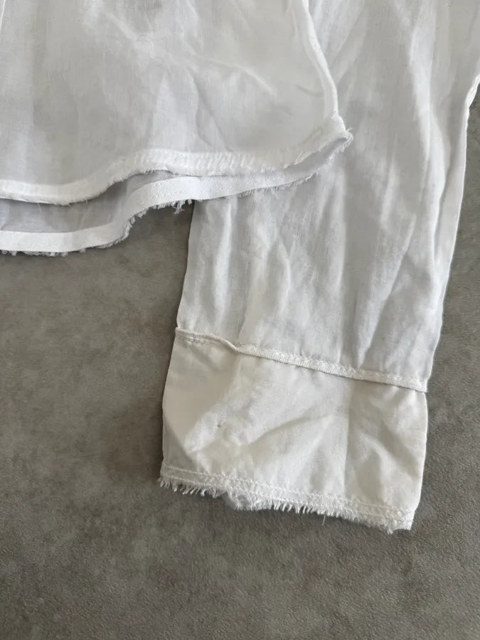 2000s Marithé + François Girbaud White Embroidered Stars Shirt UAVtJoK 9