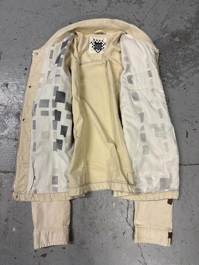 2000s Marithé + François Girbaud White Signature Light Jacket (S/M) XpcGQcP 6