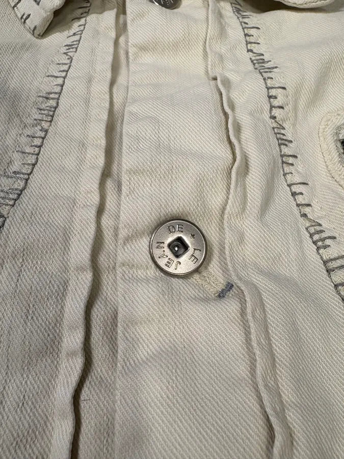 2000s Marithé + François Girbaud White Signature Light Jacket (S/M) XpcGQcP 7