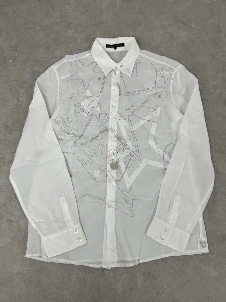 2000s Marithé + François Girbaud White Stars Shirt WAuCWAi 3