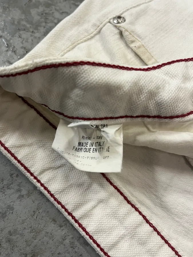 2000s Marithé + François Girbaud White Straight Denim Pants (M/L) TSgWCDQ 12