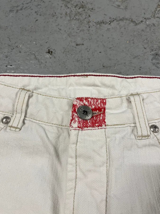 2000s Marithé + François Girbaud White Straight Denim Pants (M/L) TSgWCDQ 7