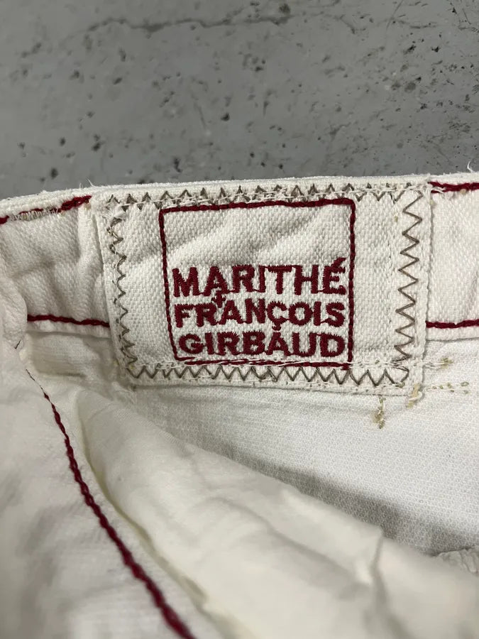2000s Marithé + François Girbaud White Straight Denim Pants (M/L) TSgWCDQ 9