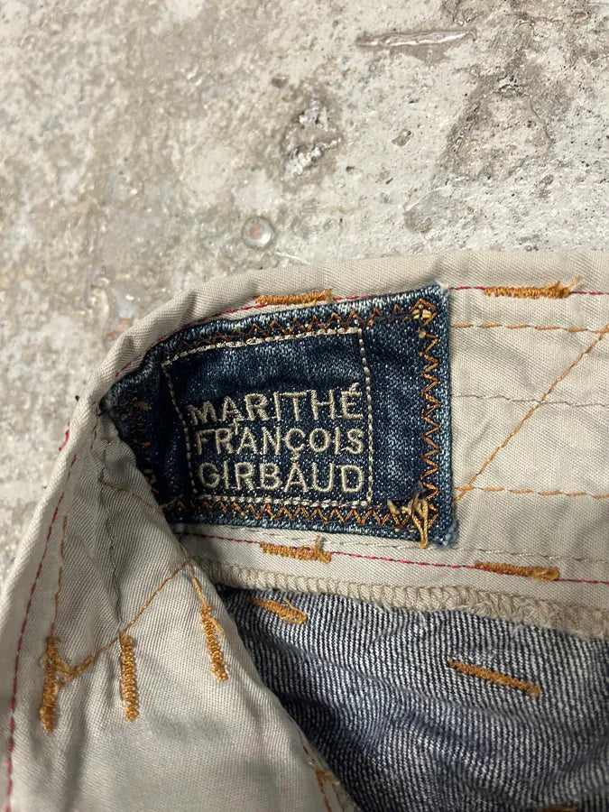 2000s Marithé + François Girbaud Wide Denim Jeans wwhIrwF 9