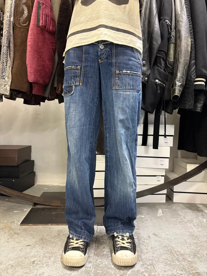 2000s Marithé + François Girbaud Wide Denim Jeans wwhIrwF 2