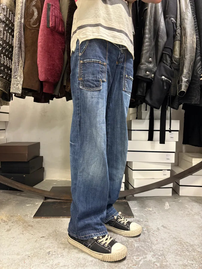 2000s Marithé + François Girbaud Wide Denim Jeans wwhIrwF 3
