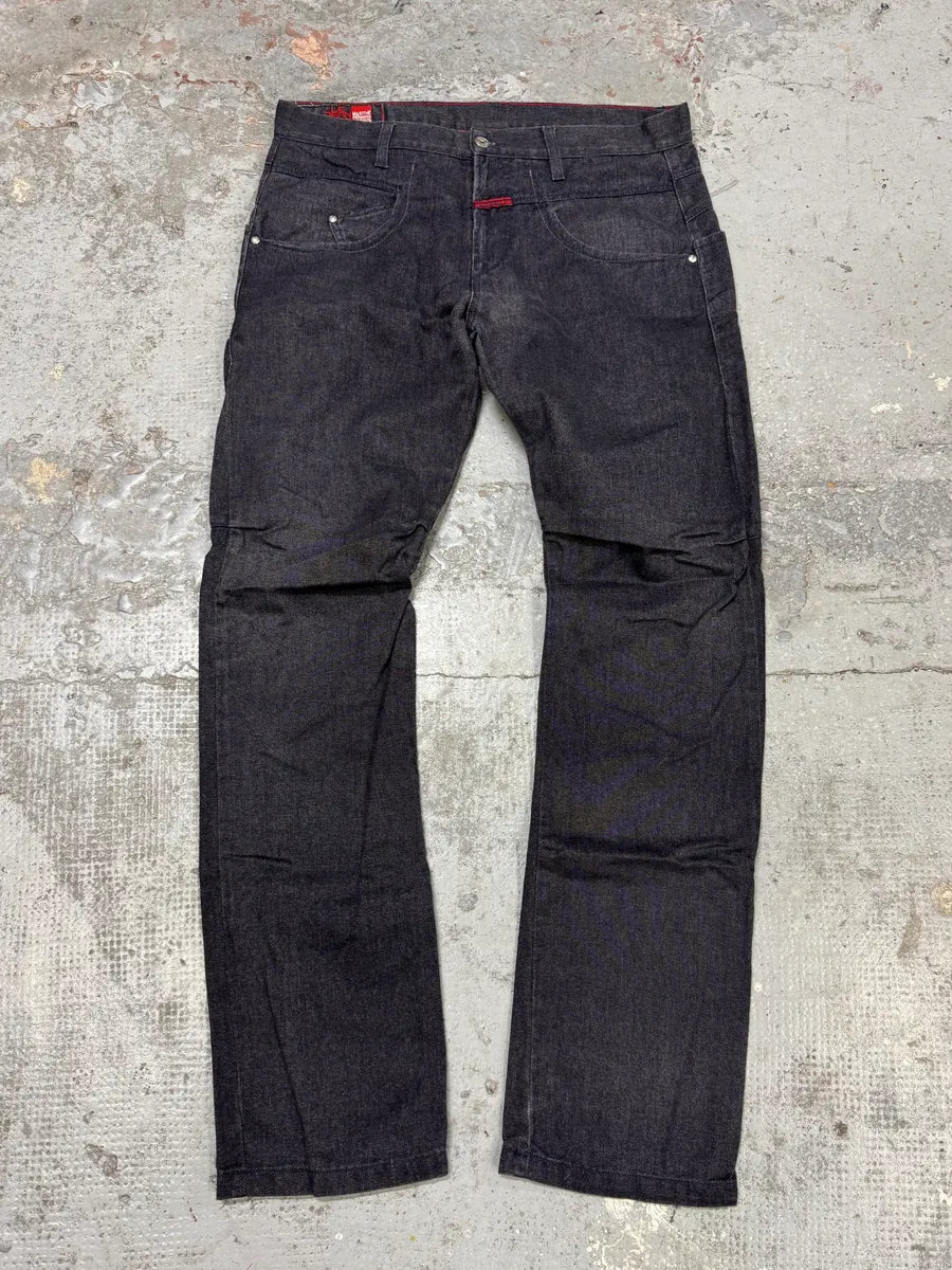 2000s Marithé + François Grey Denim Jeans xXVybPj 0