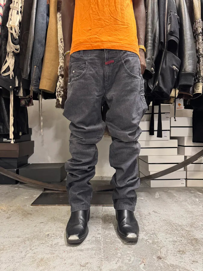 2000s Marithé + François Grey Denim Jeans xXVybPj 1