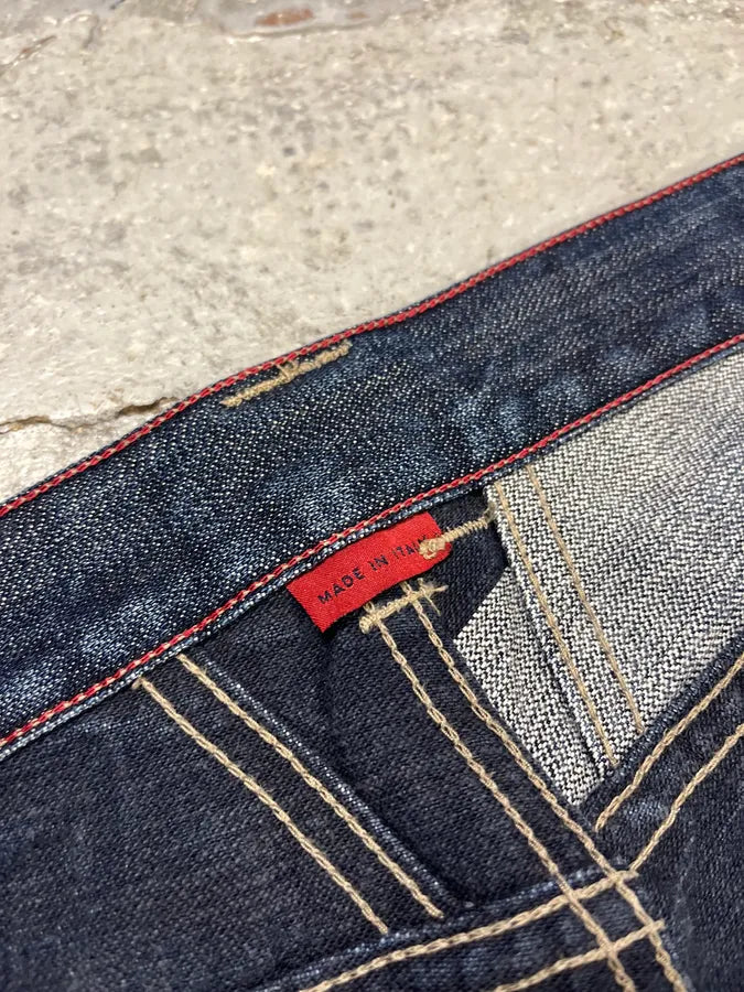 2000s Marithé + François Gurbaud Blue Distressed Washed Denim Jeans ZzGquVD 11