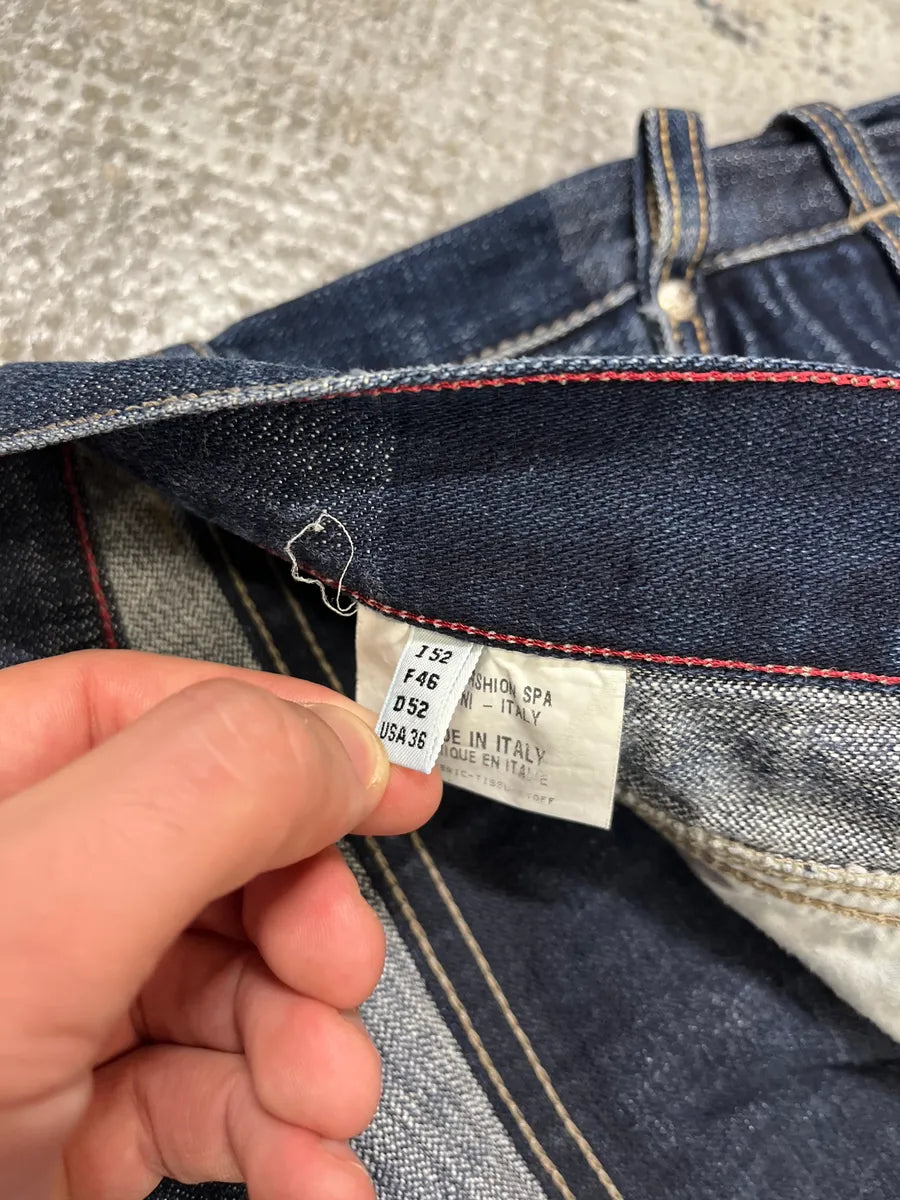 2000s Marithé + François Gurbaud Blue Distressed Washed Denim Jeans ZzGquVD 12