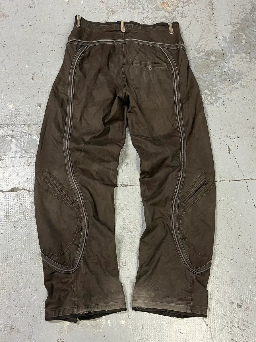2000s Marithé + François Girbaud Brown Avant-Garde Pants FeLxvbt 5