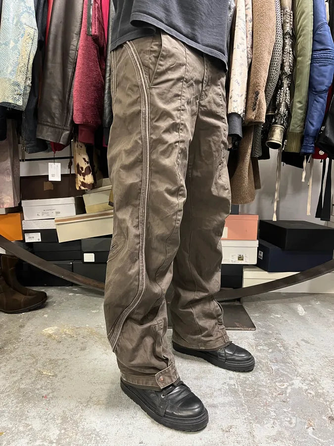 2000s Marithé + François Girbaud Brown Avant-Garde Pants FeLxvbt 1