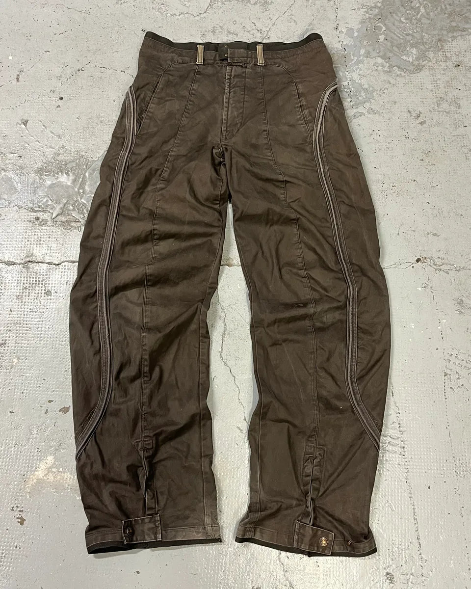 2000s Marithé + François Girbaud Brown Avant-Garde Pants FeLxvbt 3