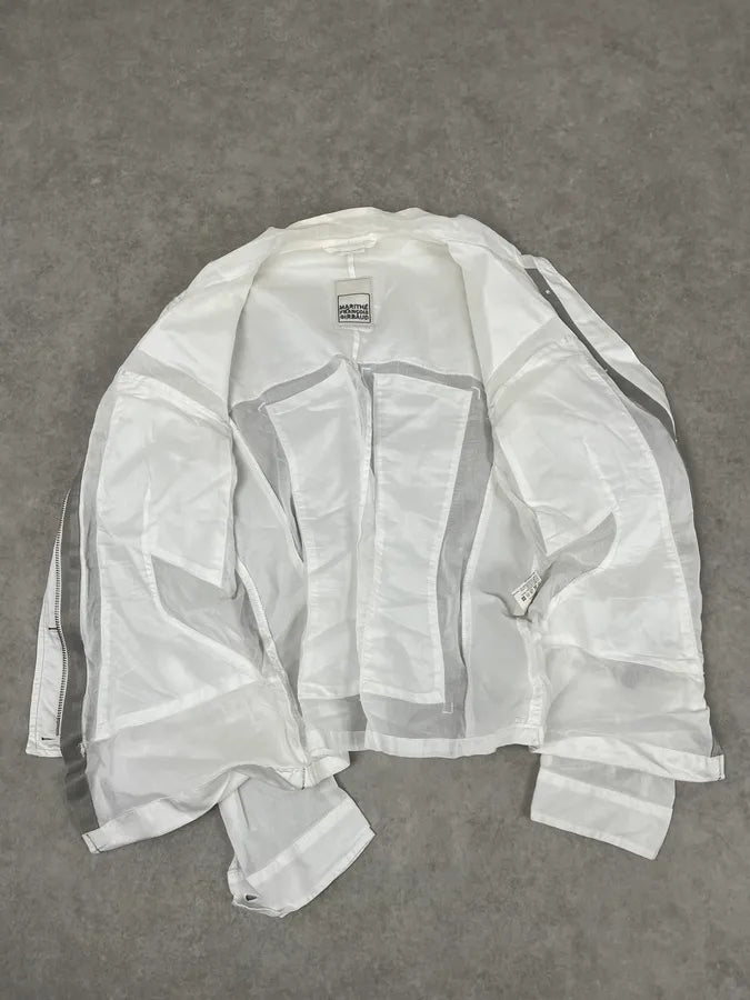 2000s Marithé et François Girbaud White Cargo Pocket Jacket pKwPkYD 8