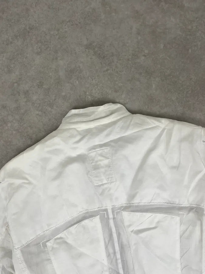 2000s Marithé et François Girbaud White Cargo Pocket Jacket pKwPkYD 7