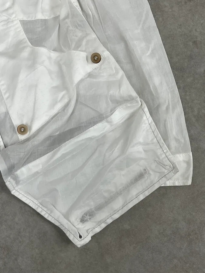 2000s Marithé et François Girbaud White Cargo Pocket Jacket pKwPkYD 9