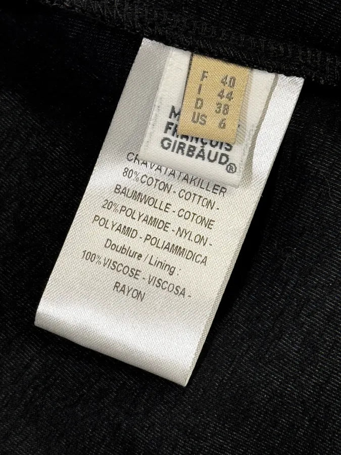 Marithé & François Girbaud Grey & Black Officer Buttoned Jacket GByVbnq 12