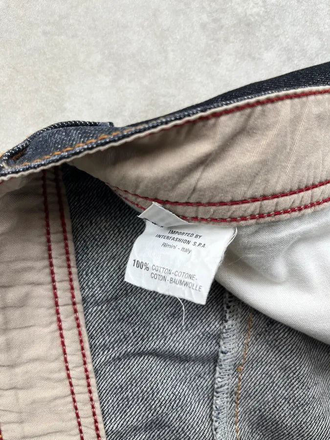 2000s Marithé François Girbaud Raw Navy Denim Jeans ycDRoiO 11