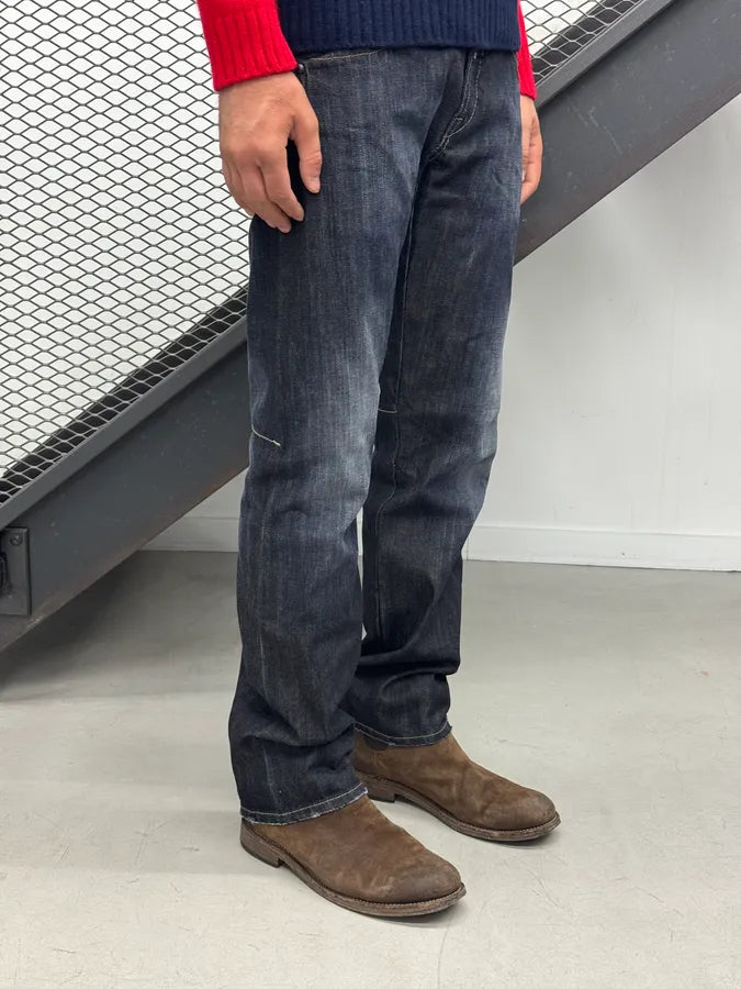 2000s Marithé François Girbaud Raw Navy Denim Jeans ycDRoiO 2