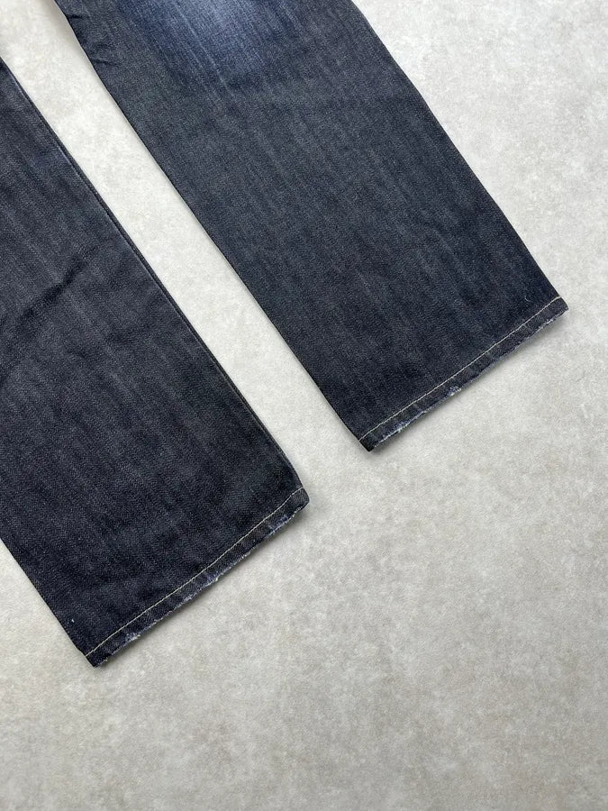 2000s Marithé François Girbaud Raw Navy Denim Jeans ycDRoiO 6