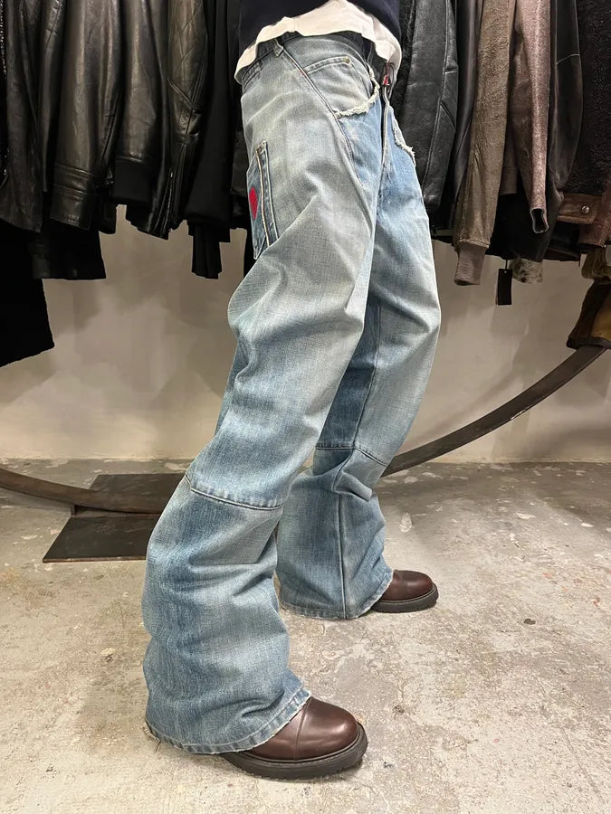 2000s Marithe + Francois Girbaud Blue Faded Jeans (M/L) dhRLUcZ 2