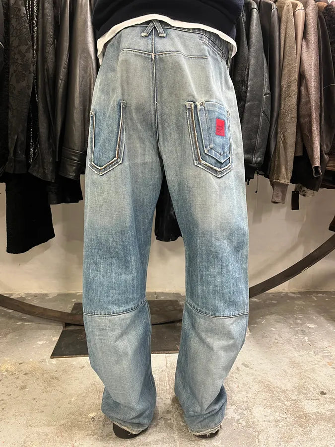 2000s Marithe + Francois Girbaud Blue Faded Jeans (M/L) dhRLUcZ 3