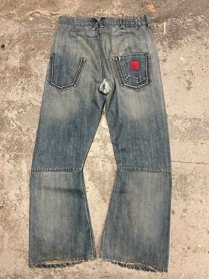 2000s Marithe + Francois Girbaud Blue Faded Jeans (M/L) dhRLUcZ 6