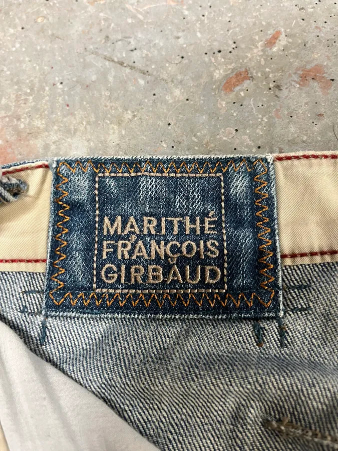 2000s Marithe + Francois Girbaud Blue Faded Jeans (M/L) dhRLUcZ 8