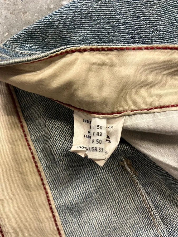 2000s Marithe + Francois Girbaud Blue Faded Jeans (M/L) dhRLUcZ 9