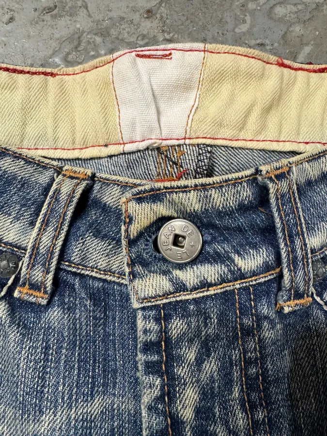 2000s Marithe + Francois Girbaud Blue Faded Jeans WYpUxLm 4