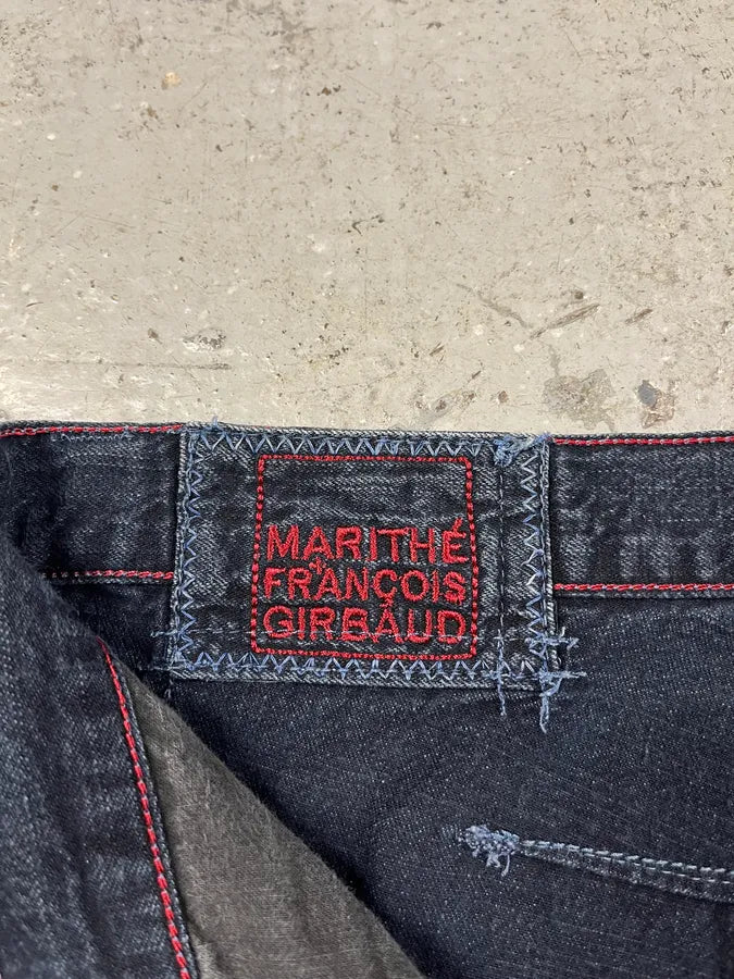 2000s Marithe + Francois Girbaud Faded Tern Denim Jeans (S/M) 6