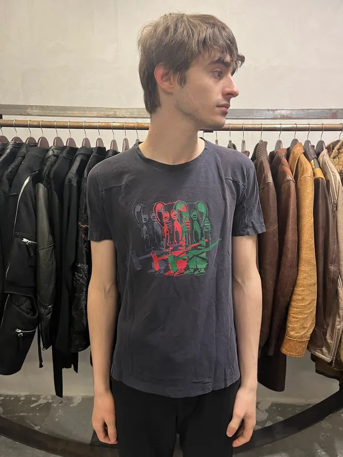 2000s Marithe + François Girbaud Elephant Hammer Navy T-Shirt PgvxuVe 1