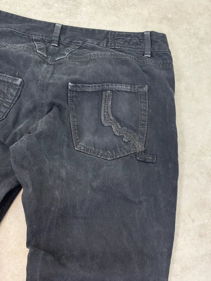 2000s Marithé + François Girbaud Black Denim Jeans hcqNqdU 6