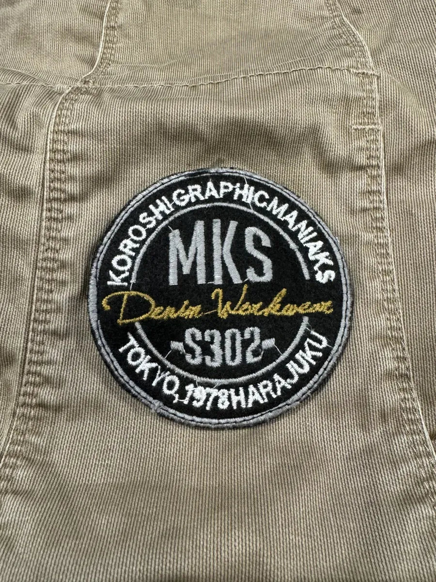 2000s Marithé + François Girbaud Bondage Straps Khaki Tactical Shirt Jacket sJtjYpy 8