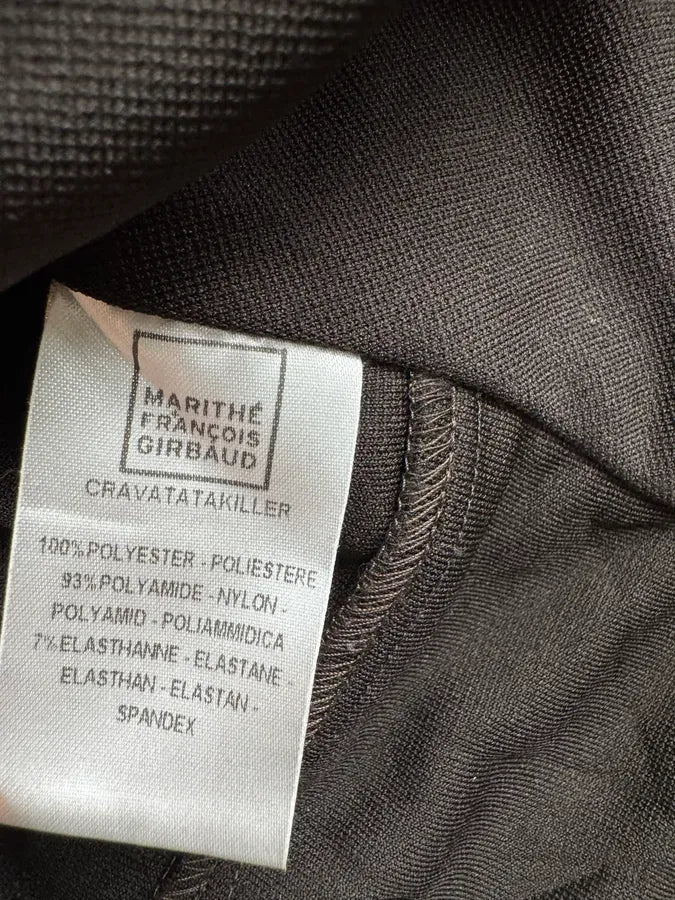 2000s Marithé + François Girbaud Brown Nylon Abstract Patterned Blazer Jacket AlPnVxN 10