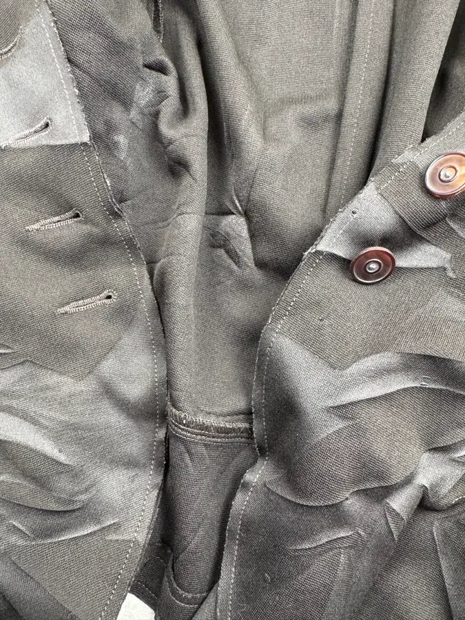 2000s Marithé + François Girbaud Brown Nylon Abstract Patterned Blazer Jacket AlPnVxN 7