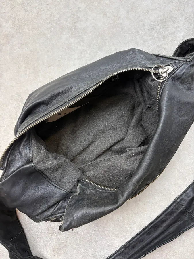 2000s Marni Black Leather Studded Crossbody Bag FRQLuYS 8