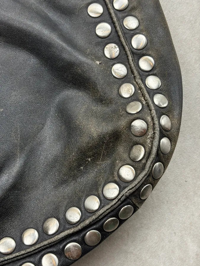 2000s Marni Black Leather Studded Crossbody Bag FRQLuYS 6