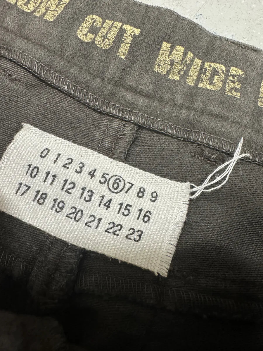 2000s Martin Margiela Brown Low Cut Wide Leg Pants (M) 1