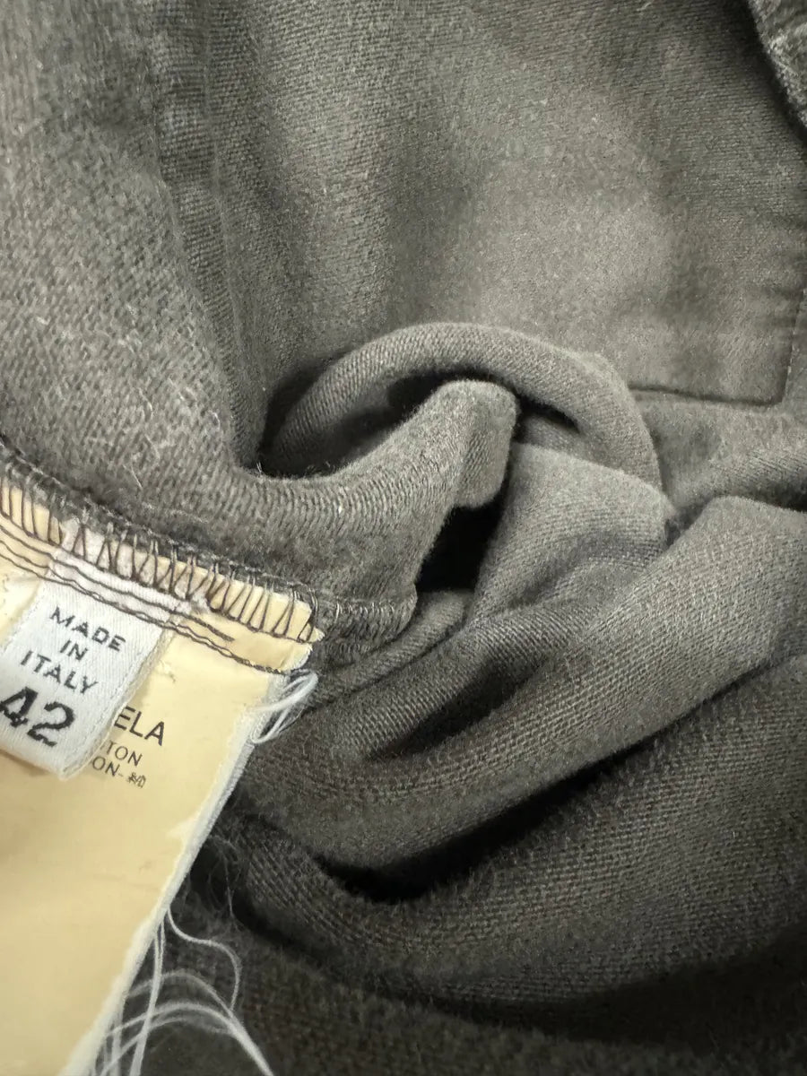 2000s Martin Margiela Brown Low Cut Wide Leg Pants (M) 4