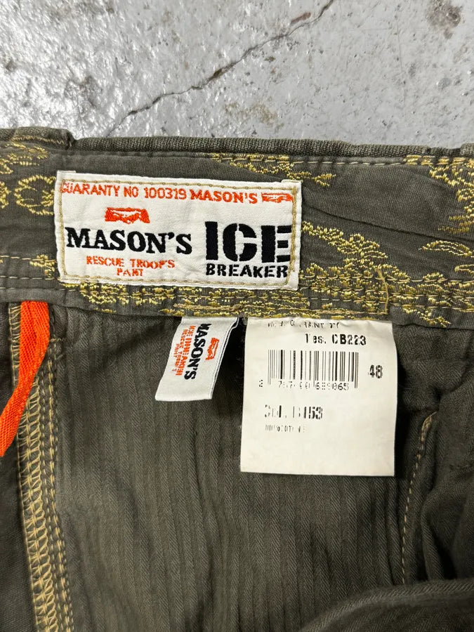 2000s Mason’s Green Avant-Garde Cargo Pants IPBAOCD 8