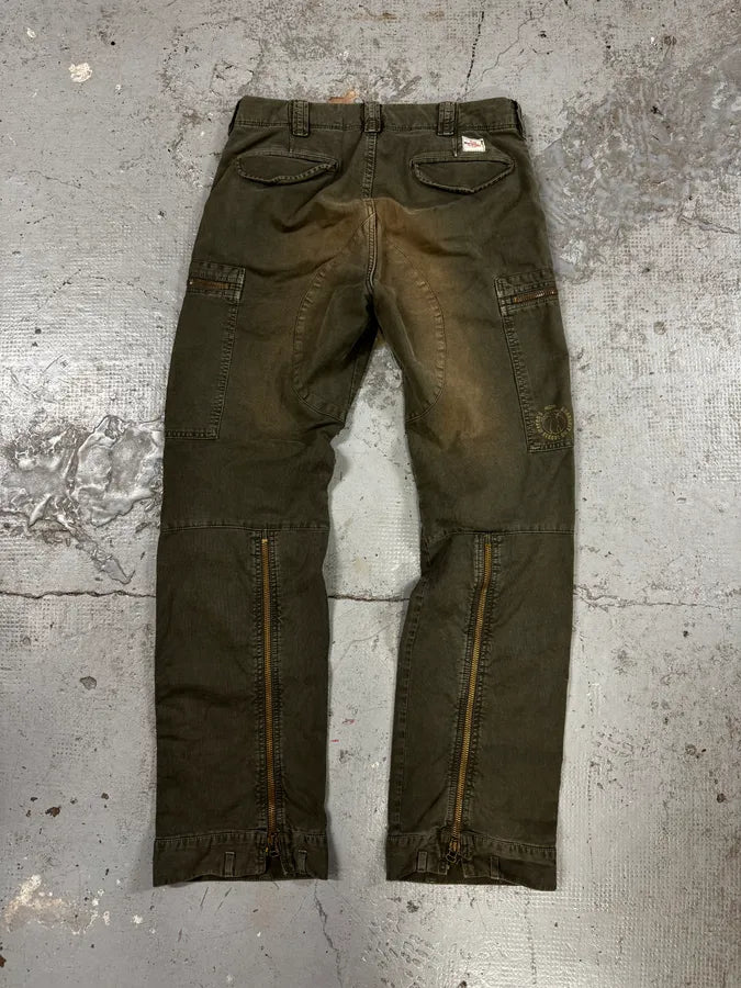 2000s Mason’s Green Avant-Garde Cargo Pants IPBAOCD 1
