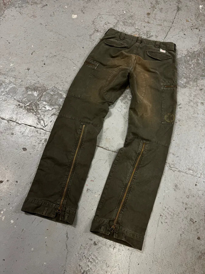 2000s Mason’s Green Avant-Garde Cargo Pants IPBAOCD 3