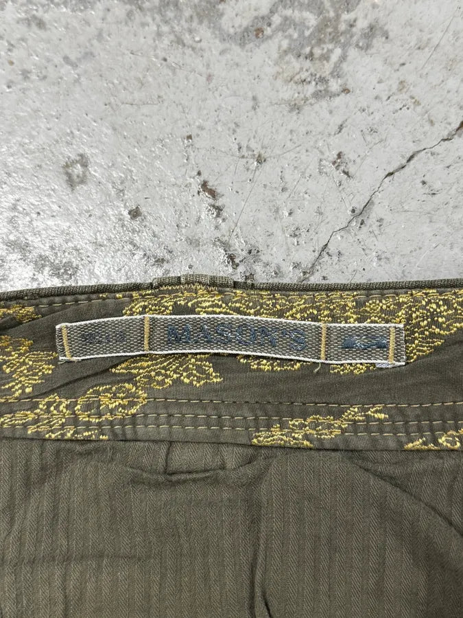 2000s Mason’s Green Avant-Garde Cargo Pants IPBAOCD 7