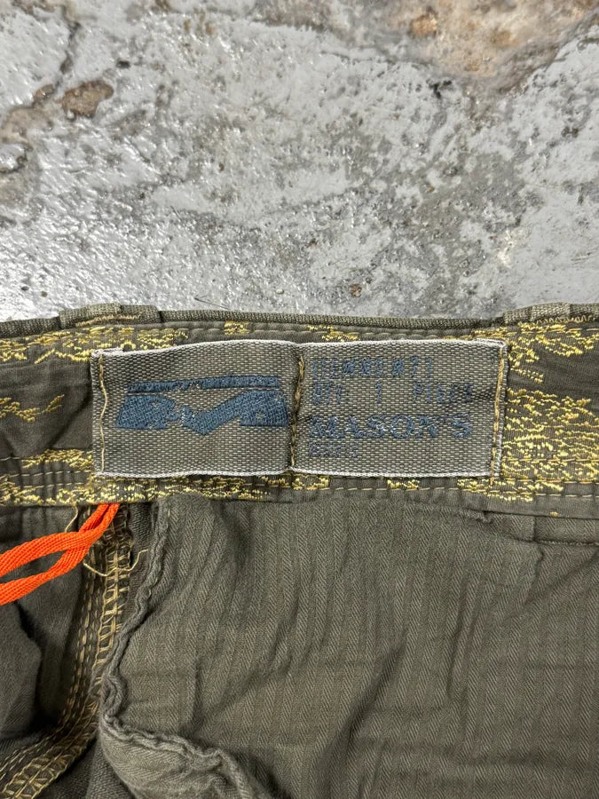 2000s Mason’s Green Avant-Garde Cargo Pants IPBAOCD 6