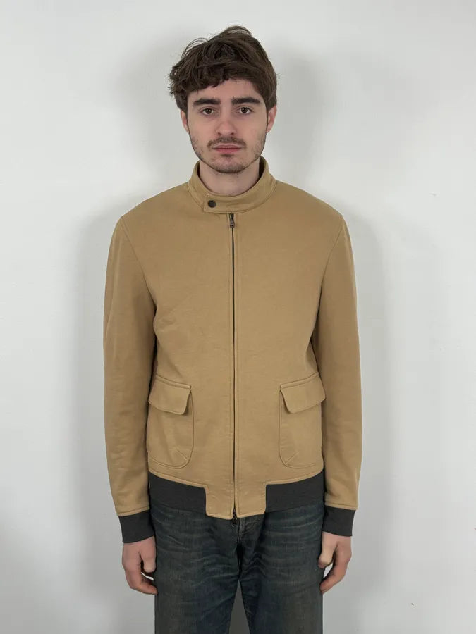 2000s Massimo Rebecchi Beige Minimalist Jacket kOZissf 1